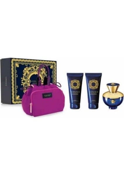 Dylan Blue Pour Femme EDP 100ml + Duş Jeli 100 Ml + Vücut Losyonu 100 Ml+ Çanta Kadın Parfüm Seti