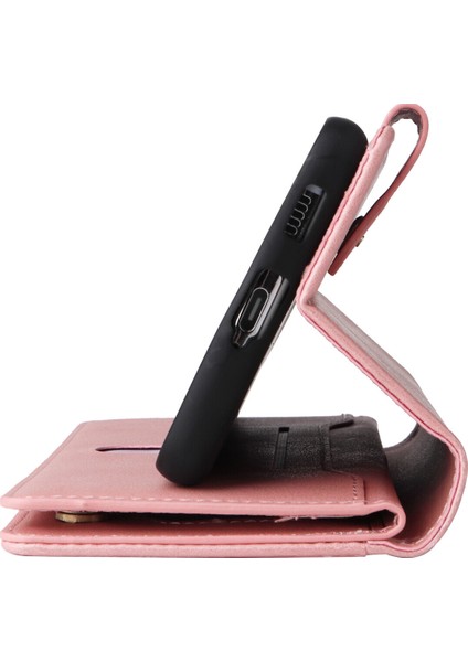 Samsung Galaxy S21FE Mıknatıslı Deri Zip Cüzdan Kart Telefon Kılıfı (Yurt Dışından) fırsatları