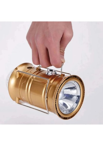 Şarjlı Kamp Feneri,dönen Disko Işıklı,su GEÇIRMEZ,450 Lümen Led'li Kamp Lambası,ışıldak,beyaz LED