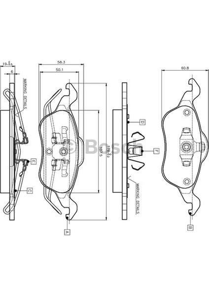 Ön Balata Focus 1.4 1.6 1.8 2.0 10.98-11.04