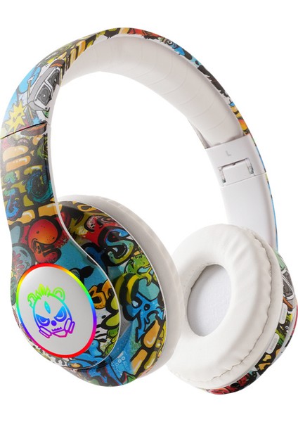 Başa Takılan Bluetooth Kulaklık Aydınlık Graffiti Kablosuz (Yurt Dışından)