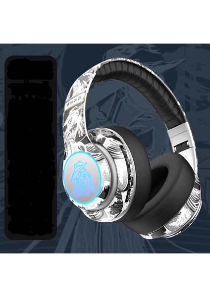 Graffiti Kulaklık Kablosuz Bluetooth Kulaklık Aydınlık Gürültü Azaltma (Yurt Dışından)