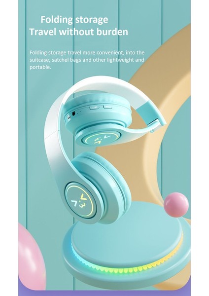 Degrade Renk Bluetooth Kulaklık Kulaklık Kablosuz Katlanabilir (Yurt Dışından) modelleri