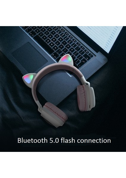 Kedi Kulakları Kablosuz Bluetooth Kulaklık Kulaklık Çizgi Film (Yurt Dışından) modelleri