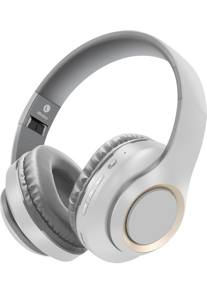 Başa Takılan Kablosuz Bluetooth Kulaklık Metal Geri Çekilebilir Mat (Yurt Dışından)