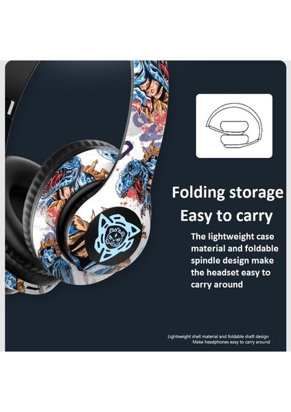 Kulaklık Bluetooth Kulaklık Kablosuz Graffiti Aydınlık Stereo (Yurt Dışından) fiyatları