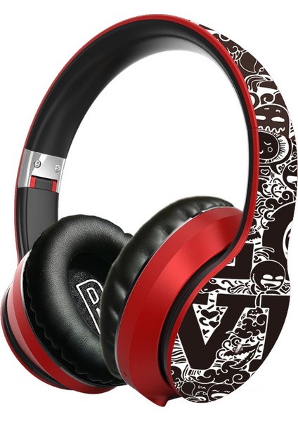 Yaratıcı Graffiti Kulaklık Bluetooth Kulaklık (Yurt Dışından)