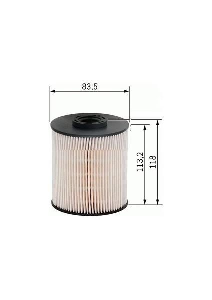 Yakıt Filtresi C5 2.7hdı 08- - C6 2.7hdı 05- - P.407 2.7hdı 05- Su Ayraçlı Kağıt