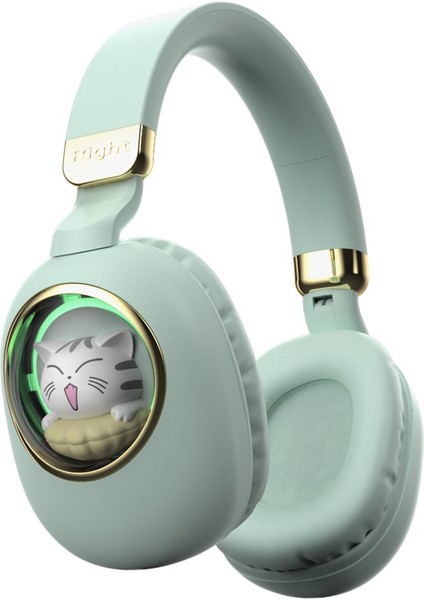 Çocuk Bluetooth Kulaklık Kafa Monte Aydınlık Sevimli Evcil Hayvan Bebek (Yurt Dışından)