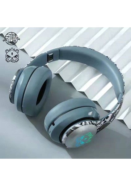 Aydınlık Boyalı Graffiti Kulaklık Kablosuz Bluetooth Kulaklık (Yurt Dışından)