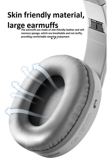 Başa Takılan Bluetooth Kulaklık Kablosuz Katlanır Büyük Kulaklıklar (Yurt Dışından) fiyatları