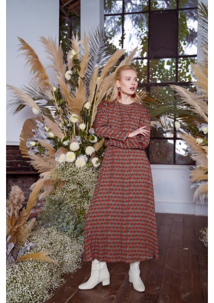 Kadın Beli Lastikli Uzun Elbise fiyatları