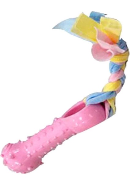 EuroDog Puppy Toys Ufak Kemik Diş Kaşıma Köpek Oyuncağı Pembe 19 Cm