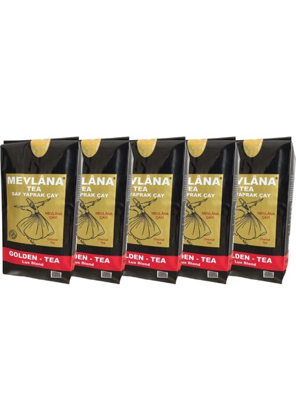 Mevlana Çay 5 x 800 G - %100 Ceylon Saf Yaprak Çay Sri Lanka Efsanesi Mevlana Tea Group Siyah Dökme Çay