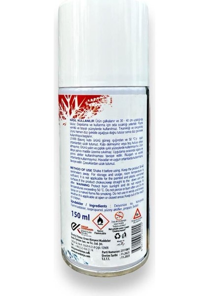 24'lü Verdex Snow Spray Kar Spreyi