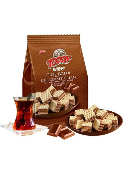 Today Küp Gofret Çikolatalı 200GR. (1 Paket)