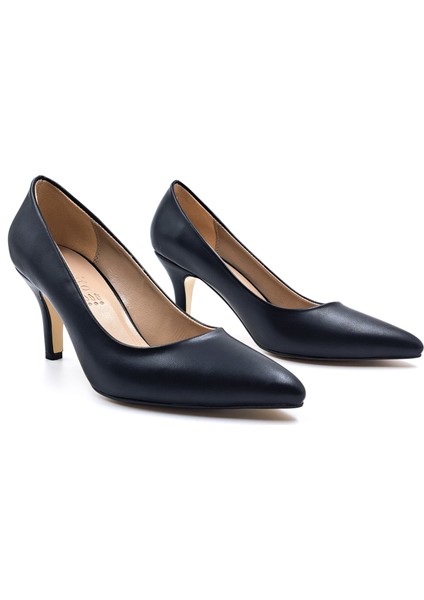 Kadın Klasik Topuklu Siyah Stiletto Ayakkabı