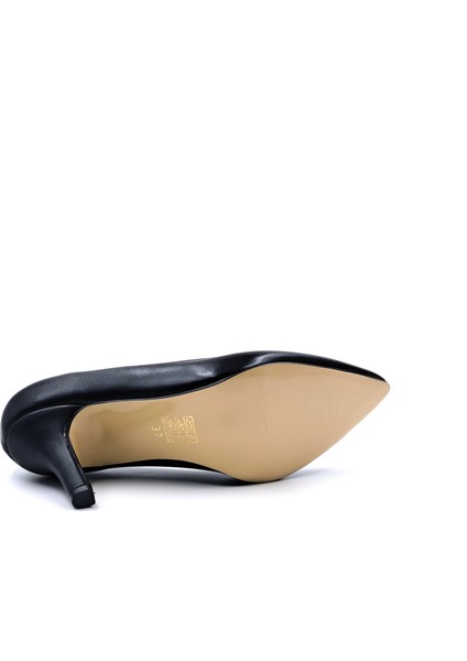 Kadın Klasik Topuklu Siyah Stiletto Ayakkabı fırsatları