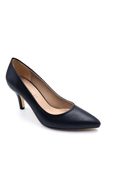 Kadın Klasik Topuklu Siyah Stiletto Ayakkabı