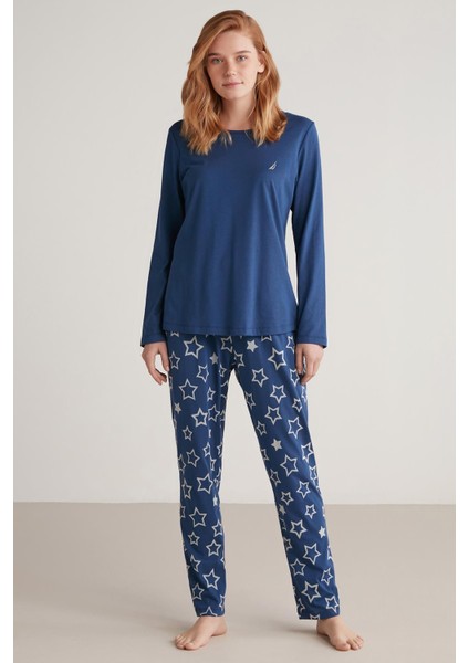 Uzun Kol Kadın Pijama Takım W619