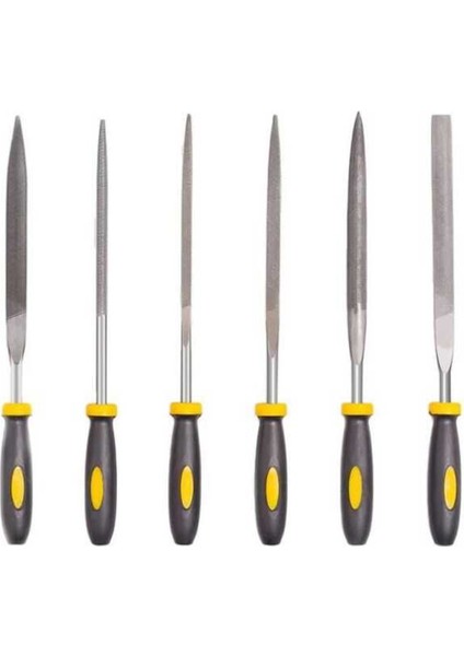 6 Parça Mini Çelik Ahşap Eğe Seti Paslanmaz Törpü Takımı Düz Yuvarlak Üçgen Kare Çok Amaçlı Hobi