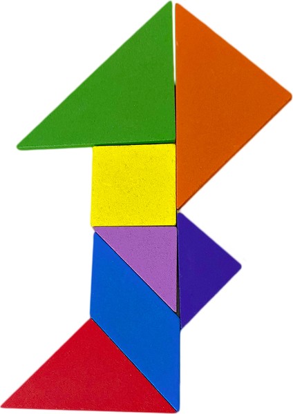 Wooden Toys Doğal Ahşap Eğitici Oyuncak 7 Parça Mini Tangram fırsatları