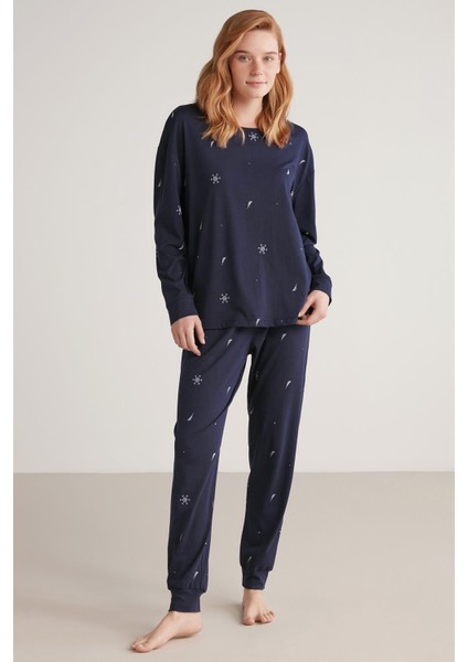 Uzun Kol Kadın Pijama Takım W621
