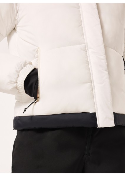 Kırık Beyaz Kadın Dik Yaka Mont FOA500468 Wmns Tnp Puffy Jacket fırsatları
