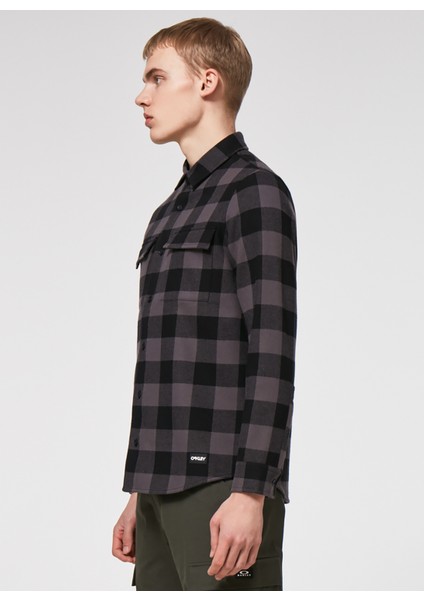 Siyah - Gri Erkek Kareli Gömlek FOA402577 Bear Cozy Flannel modelleri