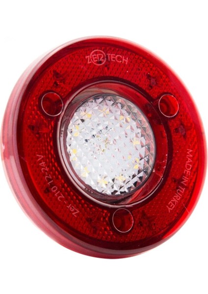 Yuvarlak Otobüs-Minibüs Stop Lambası 19 LED 12/24V Kırmızı/beyaz Uyumlu fiyatları