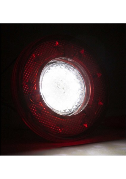 Yuvarlak Otobüs-Minibüs Stop Lambası 19 LED 12/24V Kırmızı/beyaz Uyumlu indirimleri