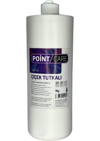 Point Şeffaf Çiçek Tutkalı, 1 kg Hobi Yapıştırıcı Pva Polimer Tutkalı