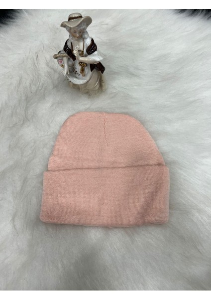 Unisex Kışlık Bere Toz Pembe
