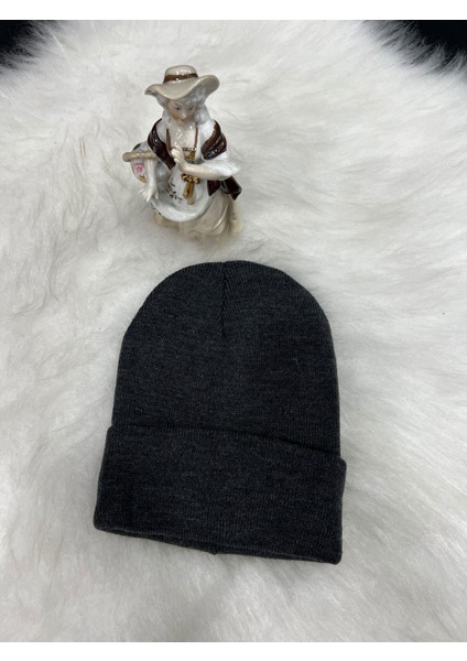 Unisex Kışlık Bere Gri
