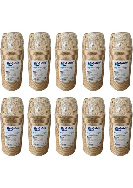 Muffin Kağıt Karton Yazı Desenli Cupcake Kek Kalıbı Kapsülü Kabı - 50 Adetlik 10 Paket