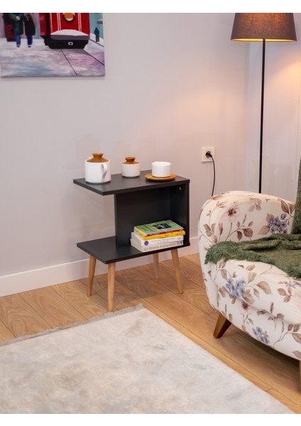 Yan Sehpa - Salon - Oturma Odası Zigon SEHPA-Antrasit modelleri