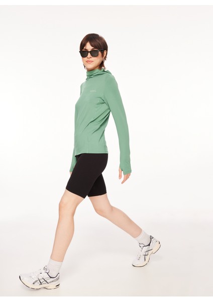 Yeşil Kadın Kapüşon Yaka Sweatshirt M23TOTALTOTAL modelleri