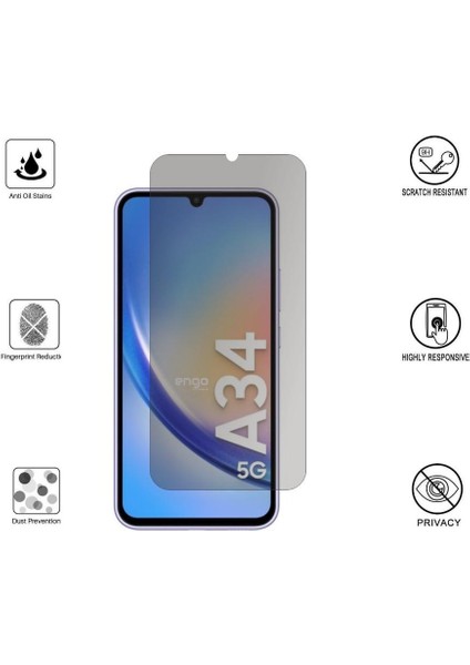 Samsung Galaxy A34 Ile Uyumlu Hayalet Ekran Koruyucu