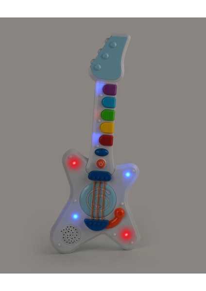 Işıklı Müzikli ve Çok Fonksiyonlu Rock'n Roll Gitar