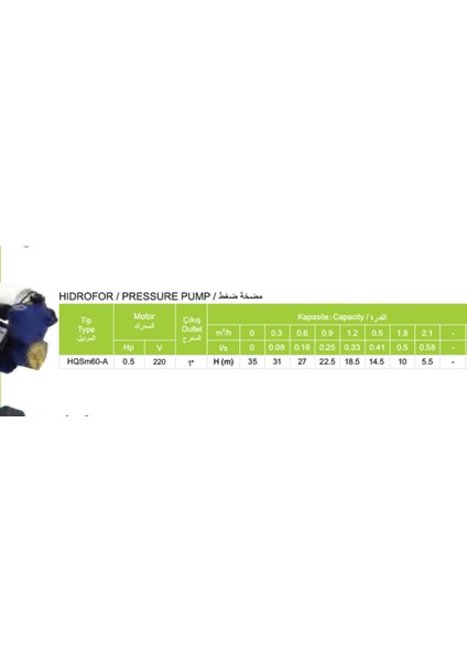 HQSM60-A 0.5 Hp Otomatik Sıcak - Soğuk Su Hidroforu Güneş Enerjisi Pompası