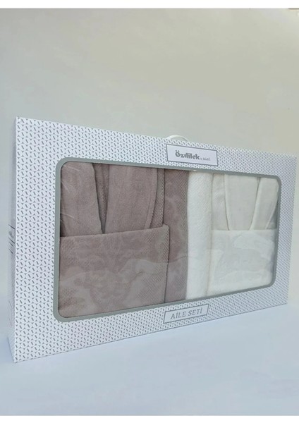 Curve Aile Bornoz Seti- Krem Bej fiyatları