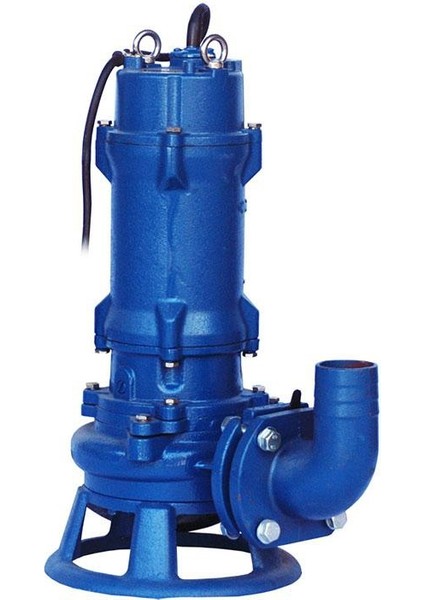 WQD40-10-2.2C 3 Hp 380V Açık Vortex Krom Fanlı Temiz Kirli Atık Su Dalgıç Drenaj Pompası