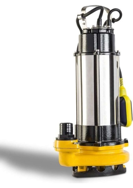 WQSD15-8-0.75C 1 Hp 12MT Kablolu Kirli Atık Temiz Su Açık Vortex Fanlı Dalgıç Drenaj Pompası