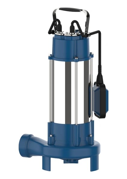 H1100F 1.5 Hp Flatörlü Kirli Atık Temiz Su Açık Vortex Fanlı Dalgıç Drenaj Pompası