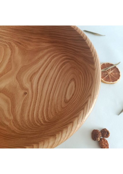 Ahşap Sunum, Servis Tabağı, Kasesi ve Salata Eli- Özel El Yapımı Kestane Ağacı Büyük Boy indirimleri