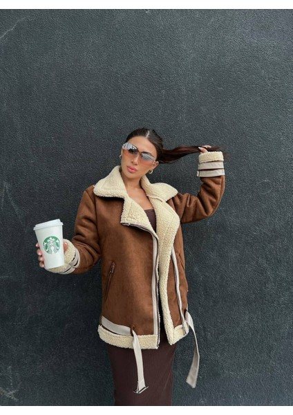 Içi Tamamen Peluş Kaplama Süet Kaban modelleri