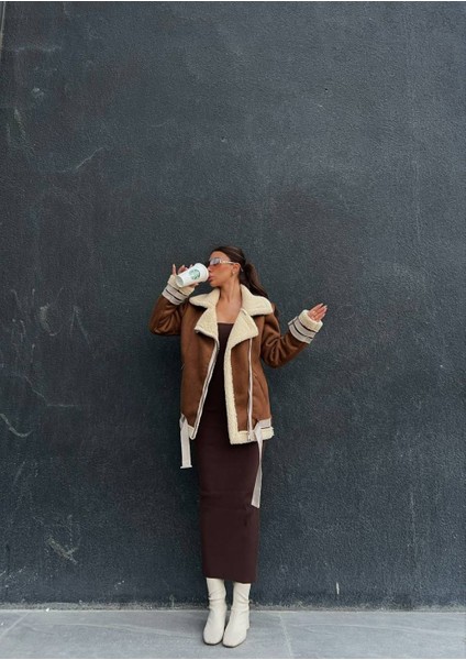 Içi Tamamen Peluş Kaplama Süet Kaban fırsatları