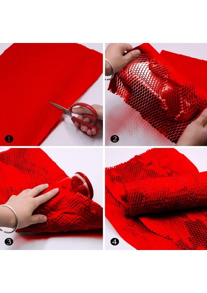 Roco Paper Petek Dolgu Ambalaj Kağıdı 38 CM*100 M. Kırmızı indirimleri
