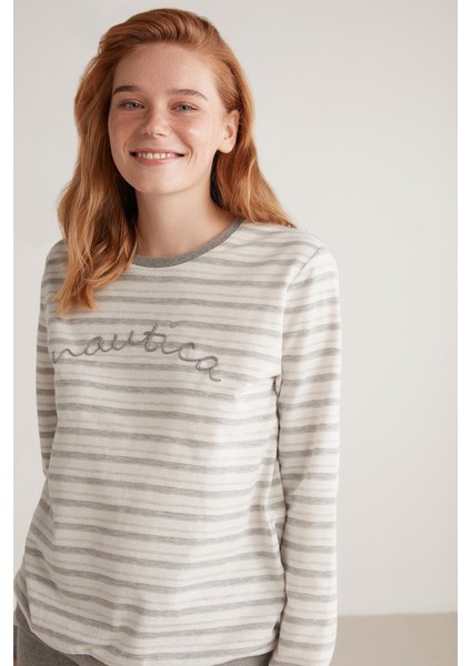 Uzun Kol Yumuşak Dokulu Kadın Pijama Takım W612 fiyatları