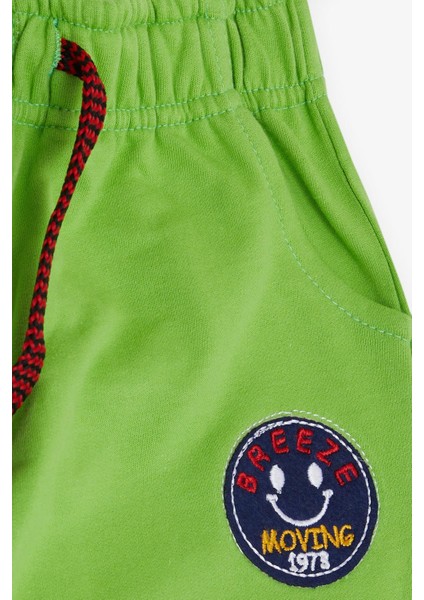 Girls & Boys Erkek Çocuk Alt Gülenyüz Arma Nakışlı Bağcık Aksesuarlı 1-4 Yaş, Fıstık Yeşili fırsatları